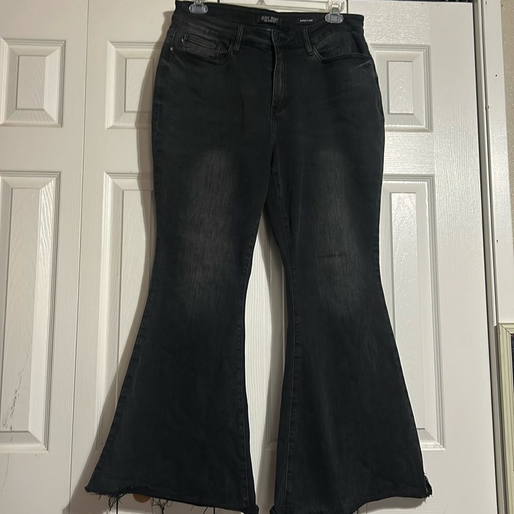 Judy Blue Super Flare Black Denim